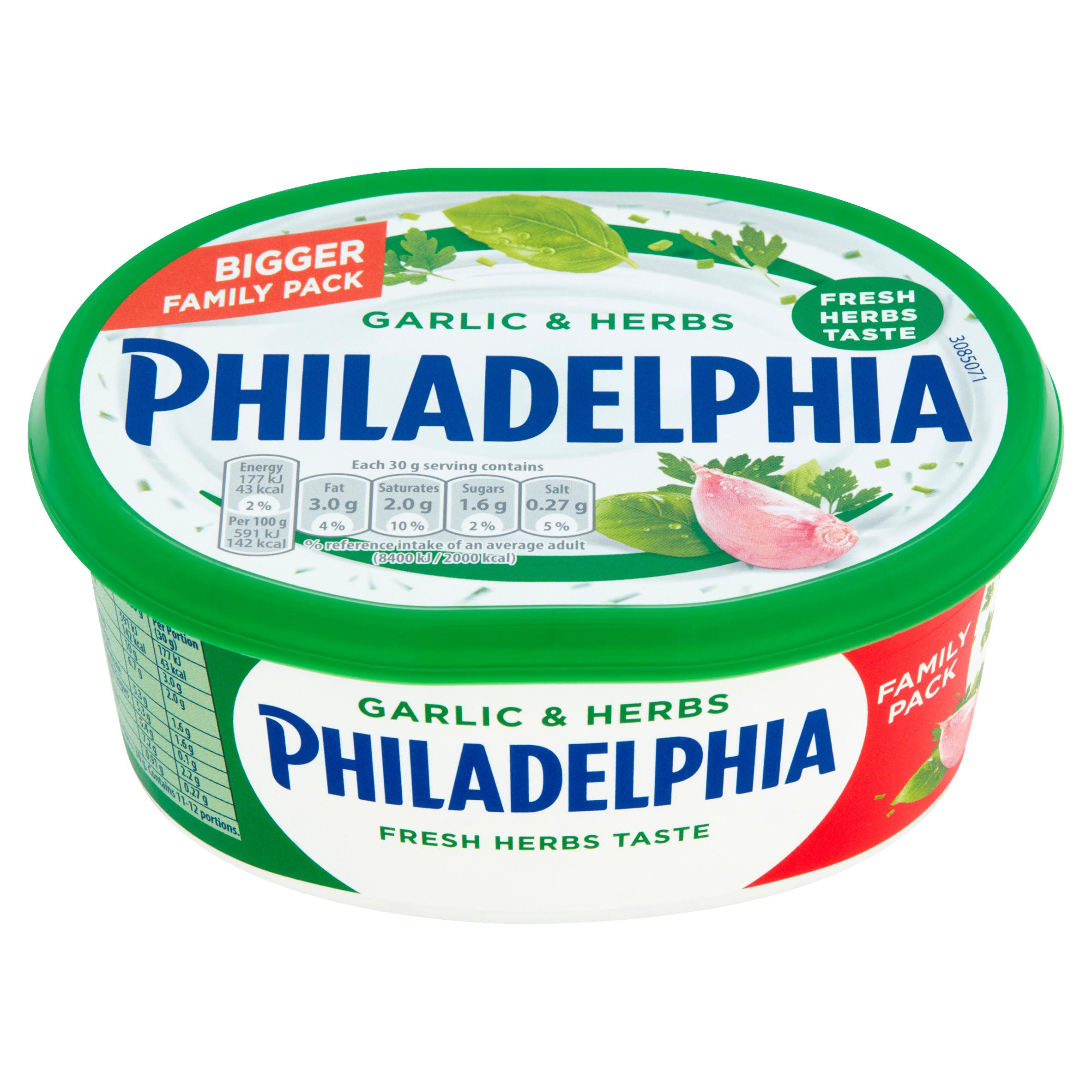 Philadelphia Garlic & Herbs Soft Cheese Family Pack